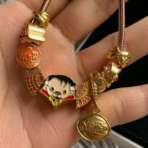 Retired Pandora Carrier Heraldic Amethyst Padlock Bracelet Doctor Strange Charms - Picture 5 of 15